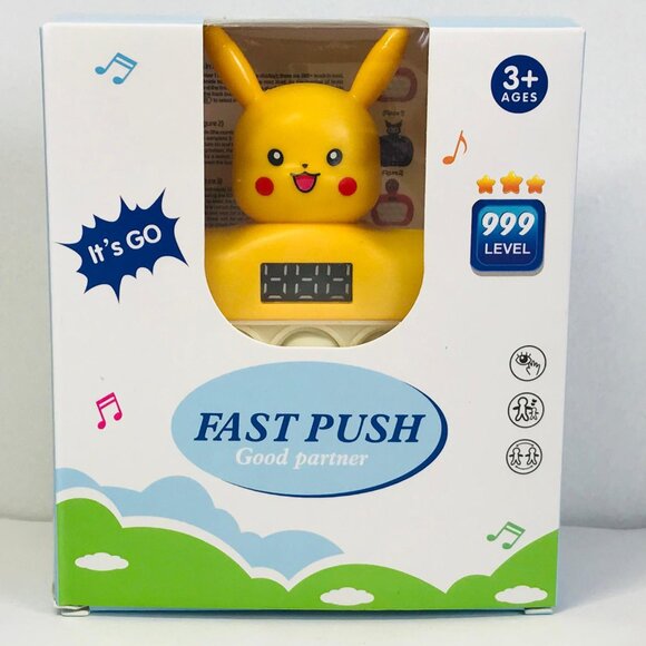 Quick Push Game Popping Fidget Kids Toys with LED Screen - Pikachu - Picture 1 of 5